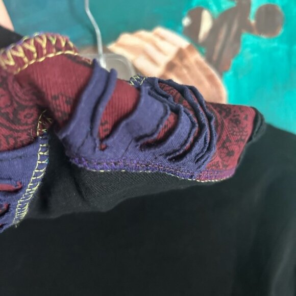 Ark Imports Bohemian Patchwork Bomber Jacket Small - Picture 7 of 16